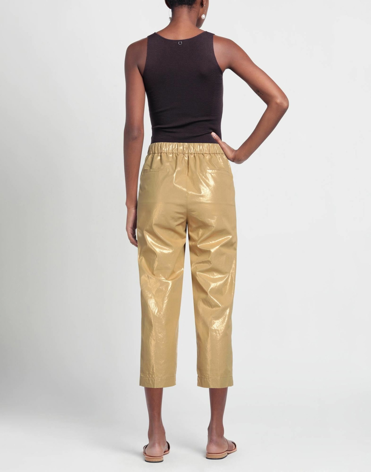 Jucca Womens Pants in Gold