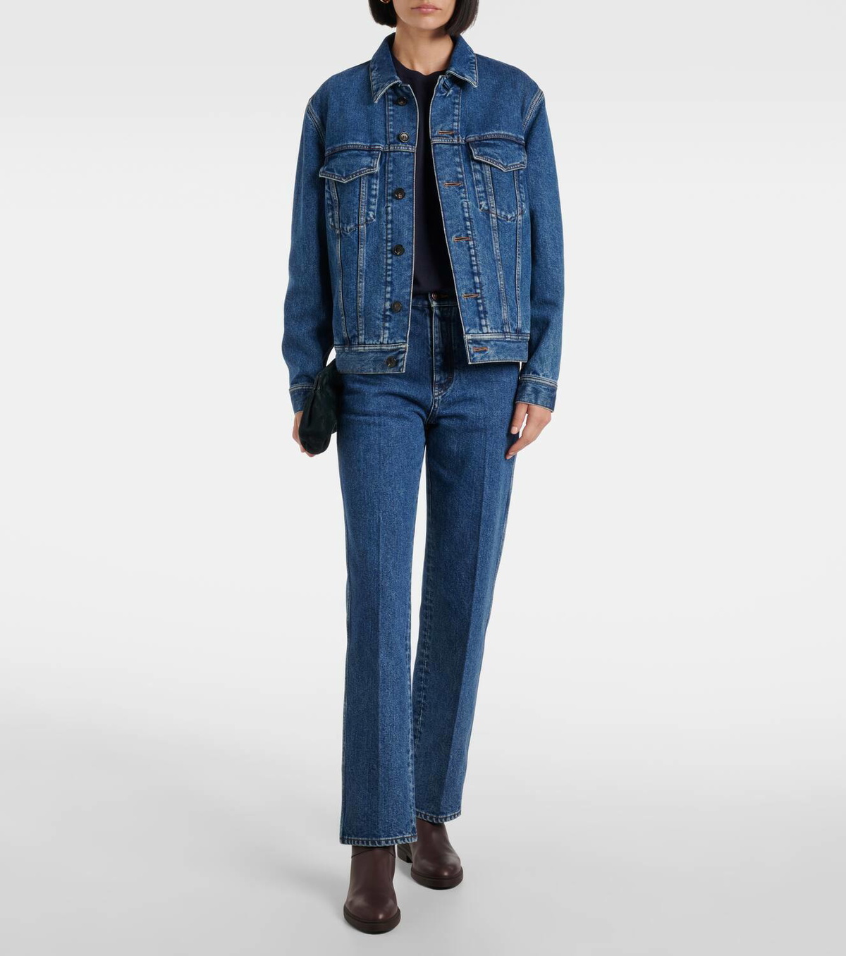 Loro Piana Brooke mid-rise cropped straight jeans