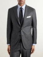 Kiton - Brushed Wool Suit Jacket - Gray