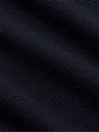 Incotex - Shawl-Collar Virgin Wool Sweater - Blue