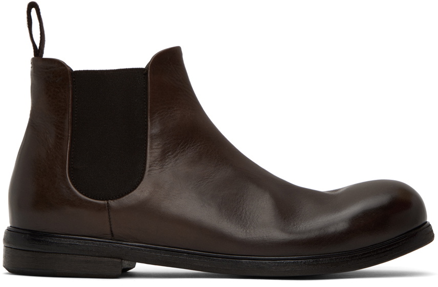 Marsèll Brown Zucca Media Chelsea Boots Marsèll display picture 3