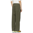 JW Anderson Khaki Fold Front Utility Trousers