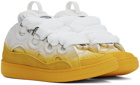 Lanvin Yellow & White Curb Sneakers
