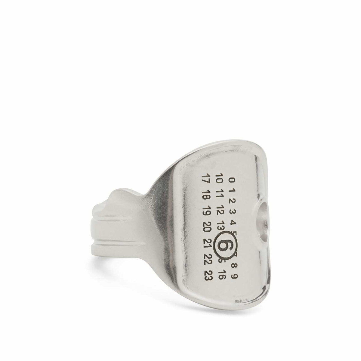 MM6 Maison Margiela Men's Key Ring in Palladio Burattato
