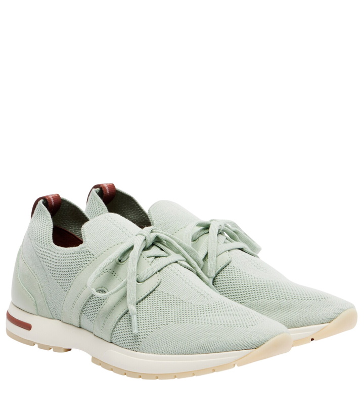 Photo: Loro Piana 360 LP Lady Flex suede-trimmed sneakers