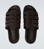 Ancient Greek Sandals Laodamas leather fisherman sandals