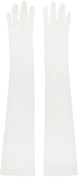 Anna Sui SSENSE Exclusive White Floral Gloves