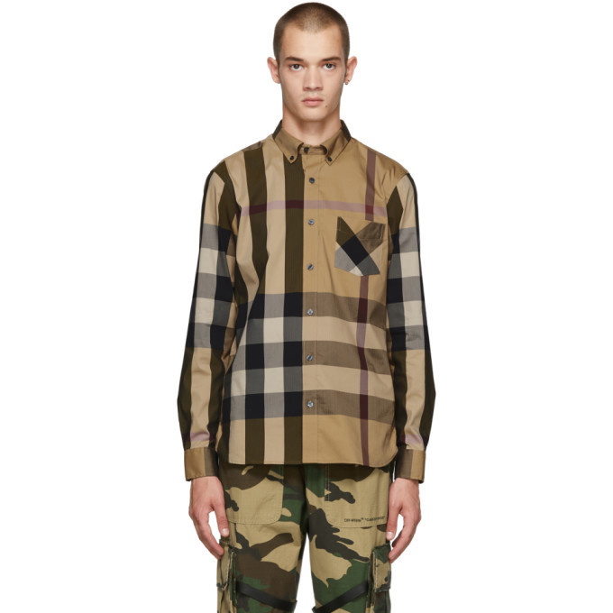 Photo: Burberry Beige Check Thornaby Shirt