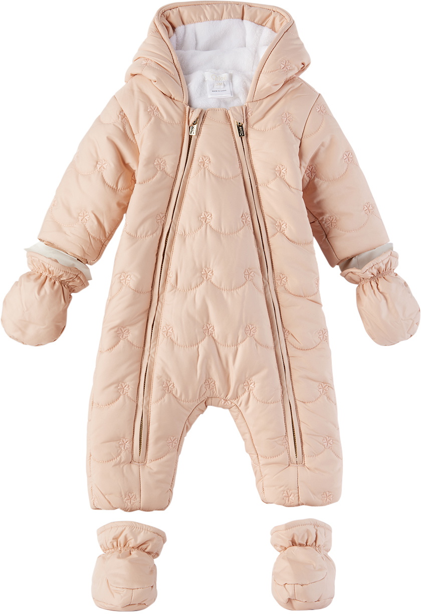 Embroidered Snowsuit Pink Poivre Blanc - Babyshop