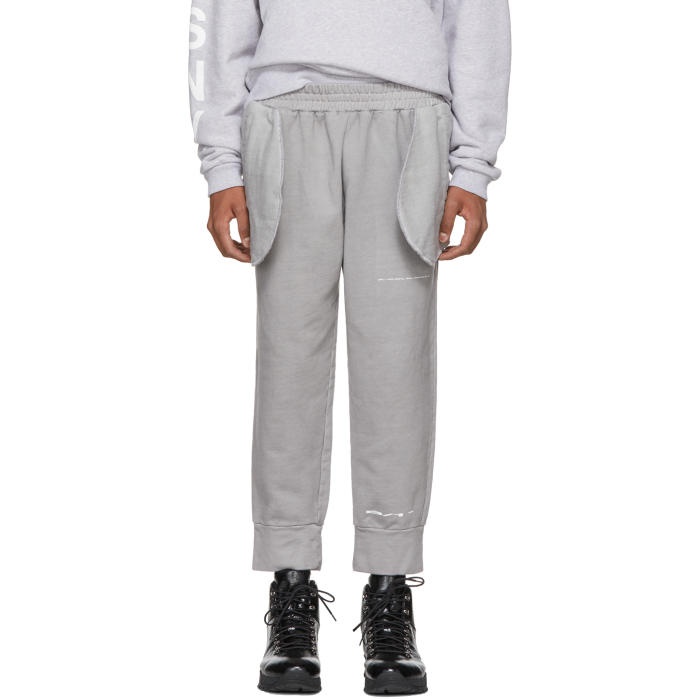 Photo: A-Cold-Wall* Grey Compressed Logo Lounge Pants 