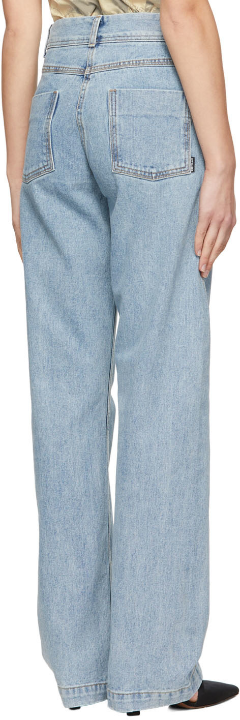 LOW CLASSIC Blue Straight-Leg Jeans Low Classic