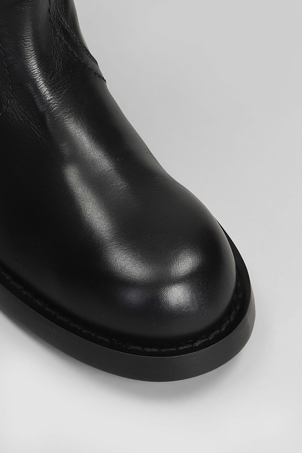 low heel women's black dress boots Ashley Black Suede Short Cowboy Boots 7.5 main image 0
