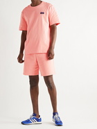 ADIDAS ORIGINALS - R.Y.V. Abstract Logo-Appliquéd Loopback Cotton-Jersey Shorts - Pink