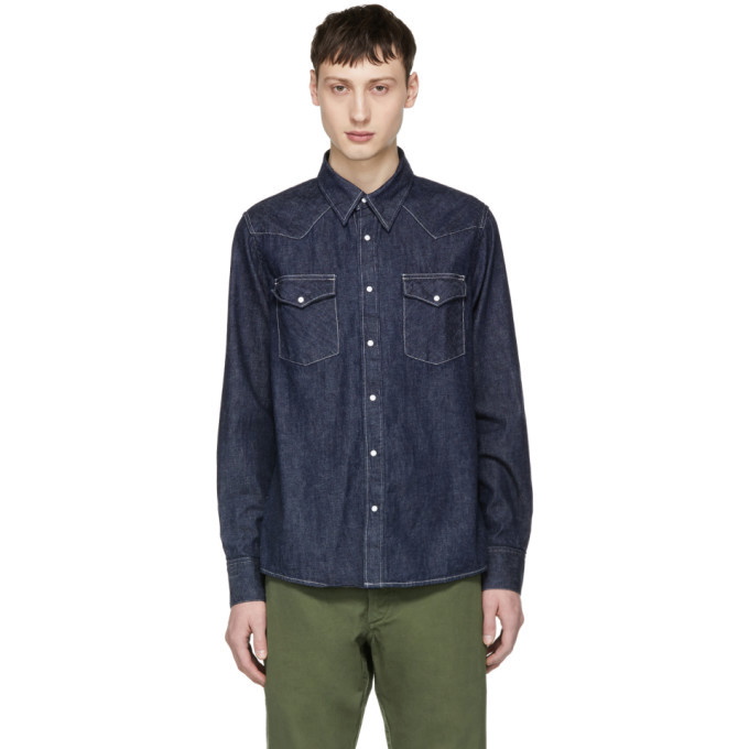 Photo: Visvim Blue Denim Social Sculpture Shirt