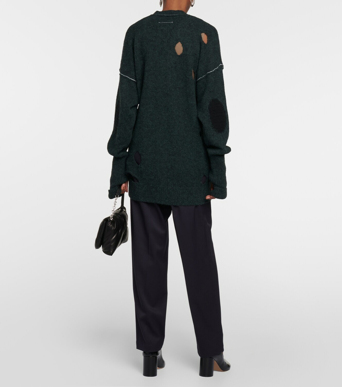 MM6 Maison Margiela Oversized alpaca-blend cardigan