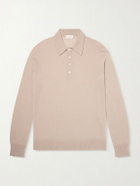 PIACENZA 1733 - SIlk and Cashmere-Blend Polo Sweater - Neutrals