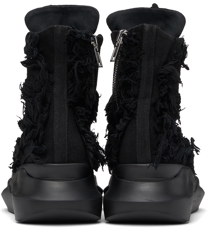 Rick Owens Drkshdw Black Destroyed Abstract Sneakers Rick Rick Owens Drkshdw Black Destroyed Abstract Sneakers Rick
