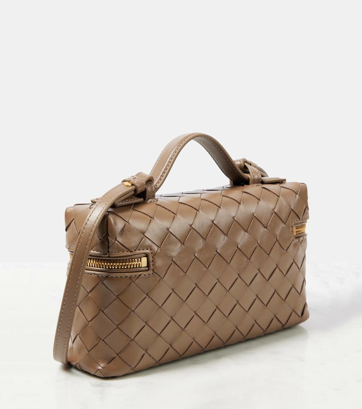 Bottega Veneta Bang Bang Mini Intrecciato leather vanity bag