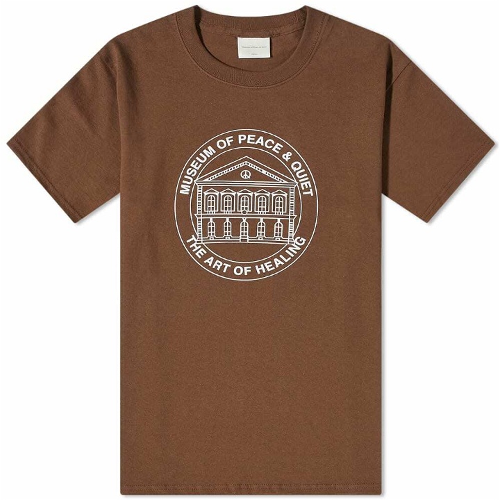 Photo: Museum of Peace and Quiet Headquarters T-Shirt in Brown