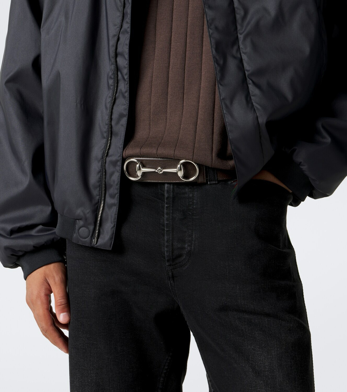 Gucci Horsebit leather belt