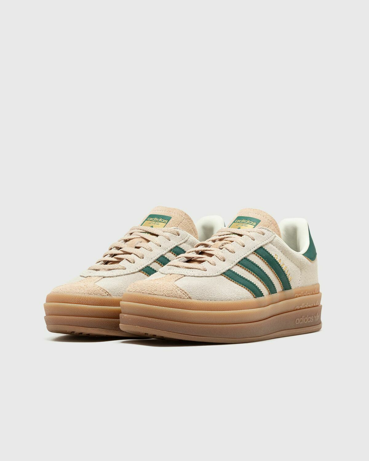 スニーカー [adidas] Gazelle Bold Beige and Green Adidas Gazelle Bold Green/Beige Lowtop adidas