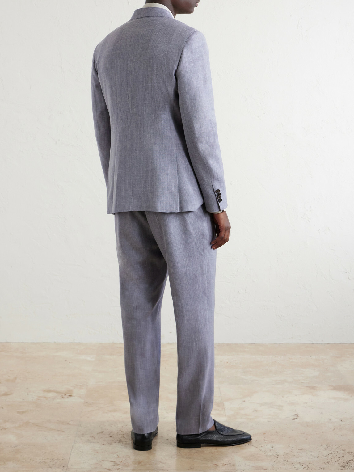 Mr P. - Wool, Silk and Linen-Blend Suit Jacket - Purple