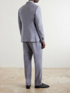 Mr P. - Wool, Silk and Linen-Blend Suit Jacket - Purple