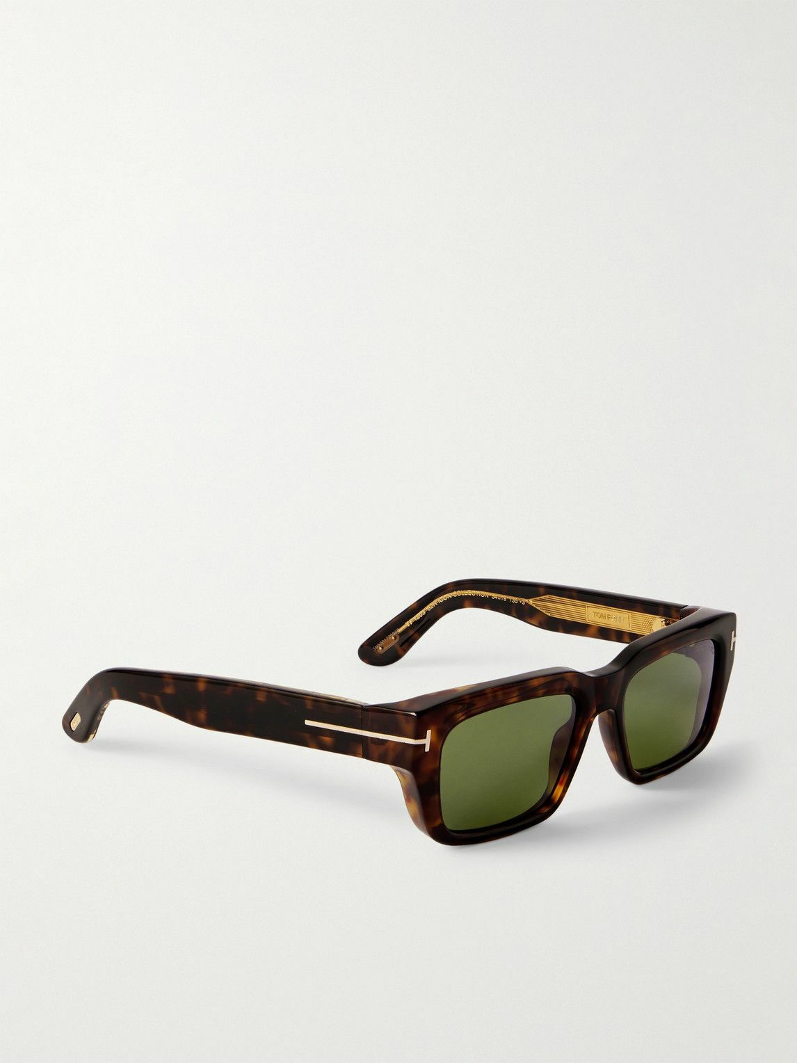 TOM FORD - Icon Rectangular-Frame Tortoiseshell Acetate Sunglasses