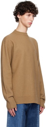 Jil Sander Tan Crewneck Sweater