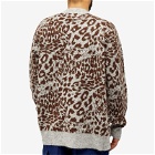Noma t.d. Men's Mohair Knit Jungle Cardigan in Grey/Brown