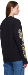 Burberry Black Long-Sleeve Forest Cotton T-shirt