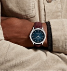 Baume & Mercier - Clifton Baumatic Automatic Chronometer 40mm Stainless Steel and Alligator Watch, Ref. No. M0A10517 - Blue