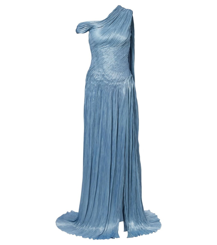 Photo: Marmar Halim Draped pleated silk chiffon gown
