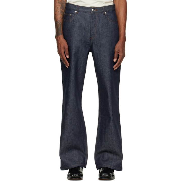 Photo: A.P.C. Navy Aaron Jeans