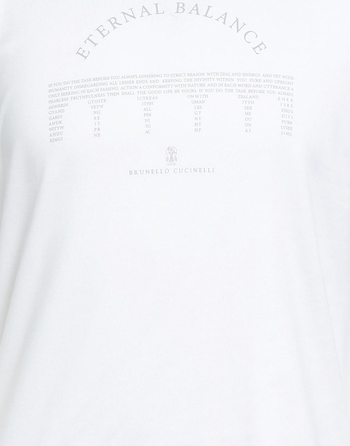 Brunello Cucinelli Mens T-shirt in White