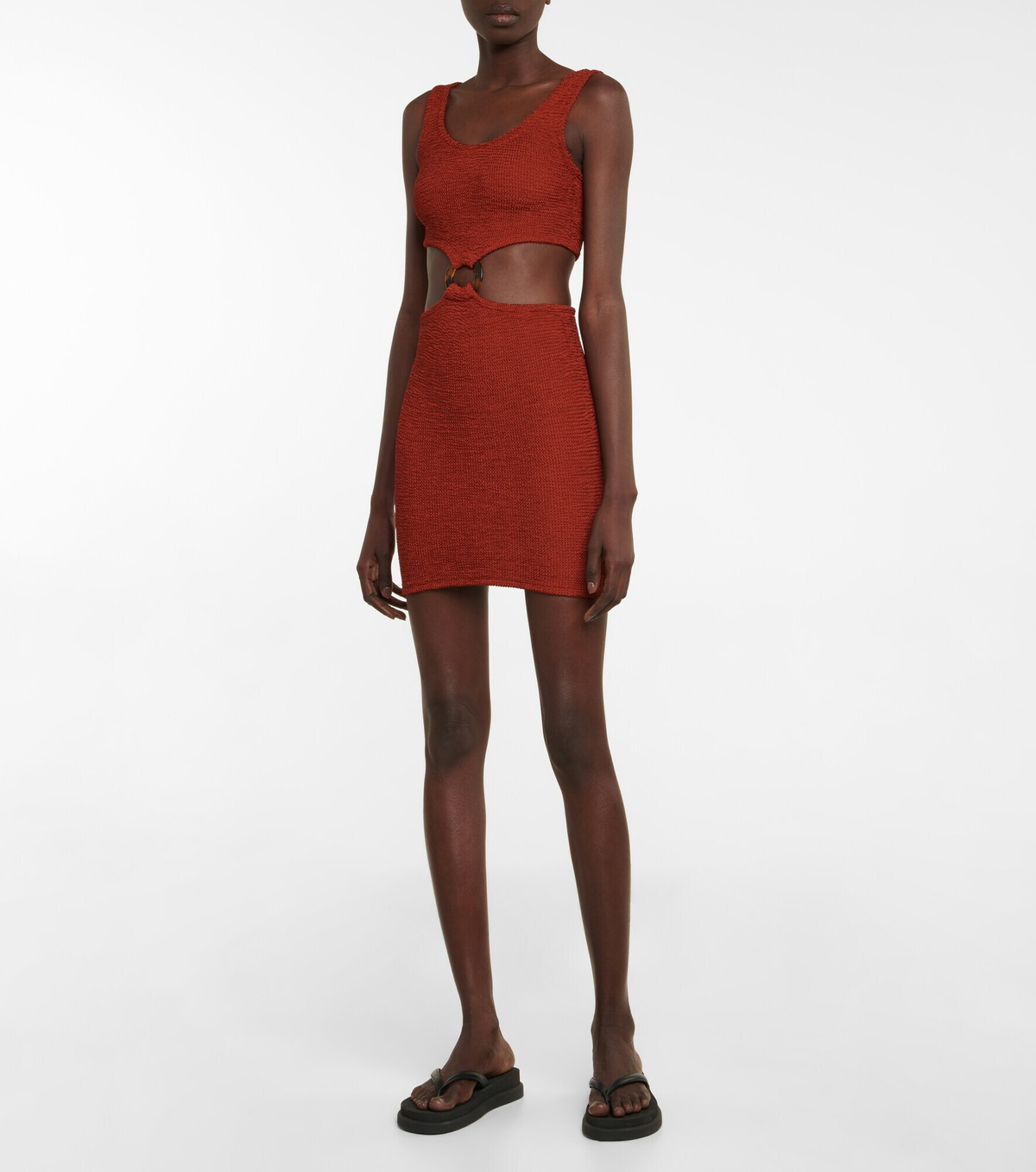 hunza g cut out dress Hunza G Clara Cutout Mini Dress In Pink - 40% Off