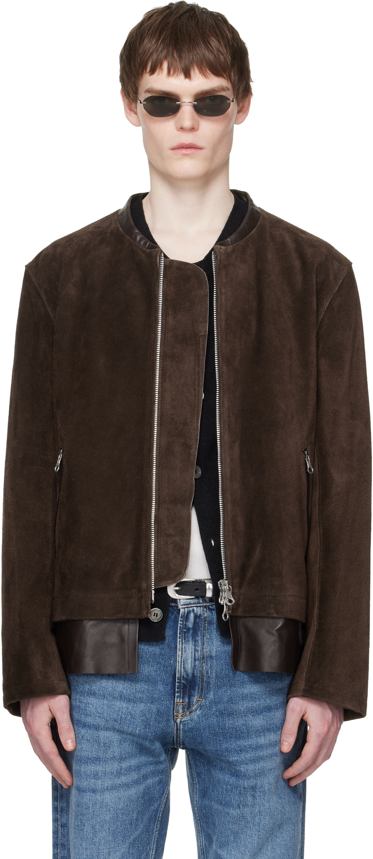 OUR LEGACY Brown Drift Suede Jacket