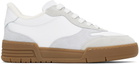 Moschino White & Gray Streetball Sneakers