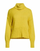 Manila Grace Womens Turtleneck in Yellow