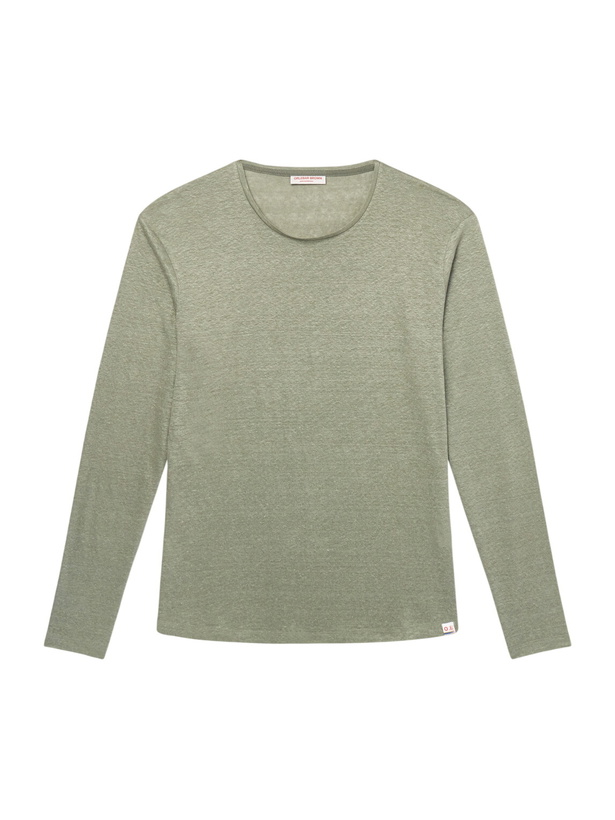 Photo: Orlebar Brown - OB-T Linen-Jersey T-Shirt - Green