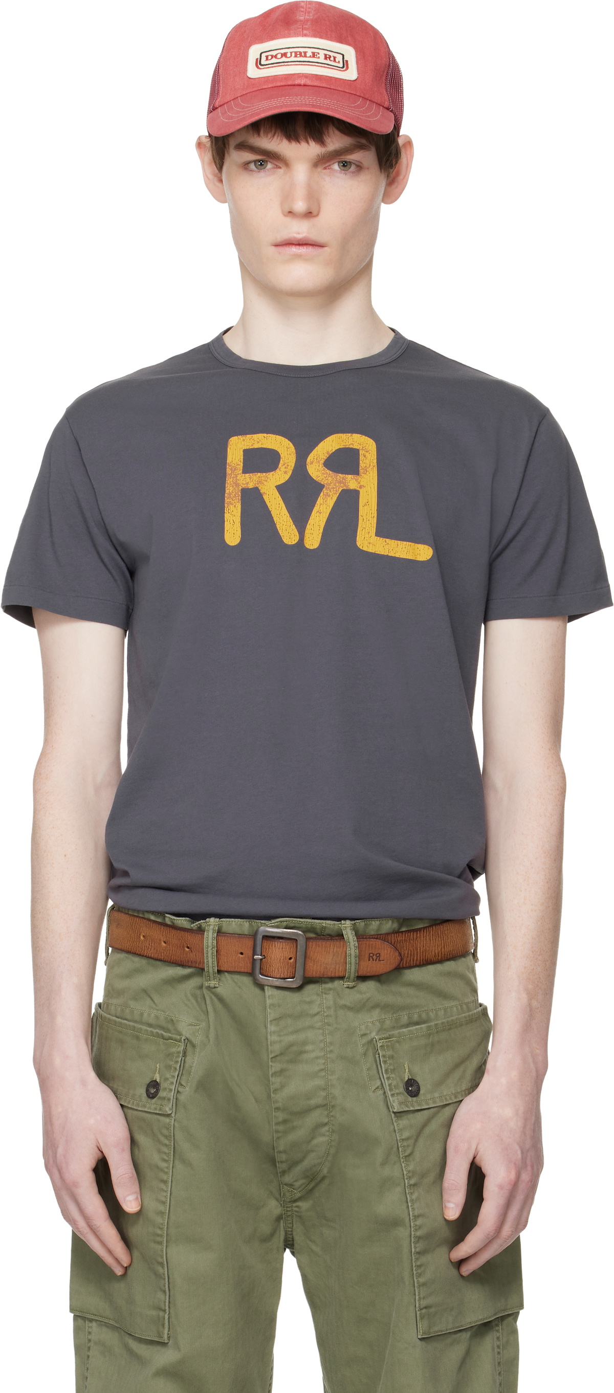 RRL Navy Ranch Logo T-shirt