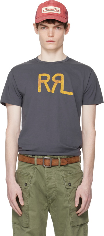 Photo: RRL Navy Ranch Logo T-shirt