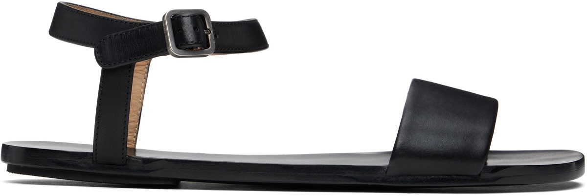 【関税込み】Marsell SSENSE限定 ブラック Spanciata サンダル Marsèll SSENSE Exclusive Black Spanciata Sandals Marsèll