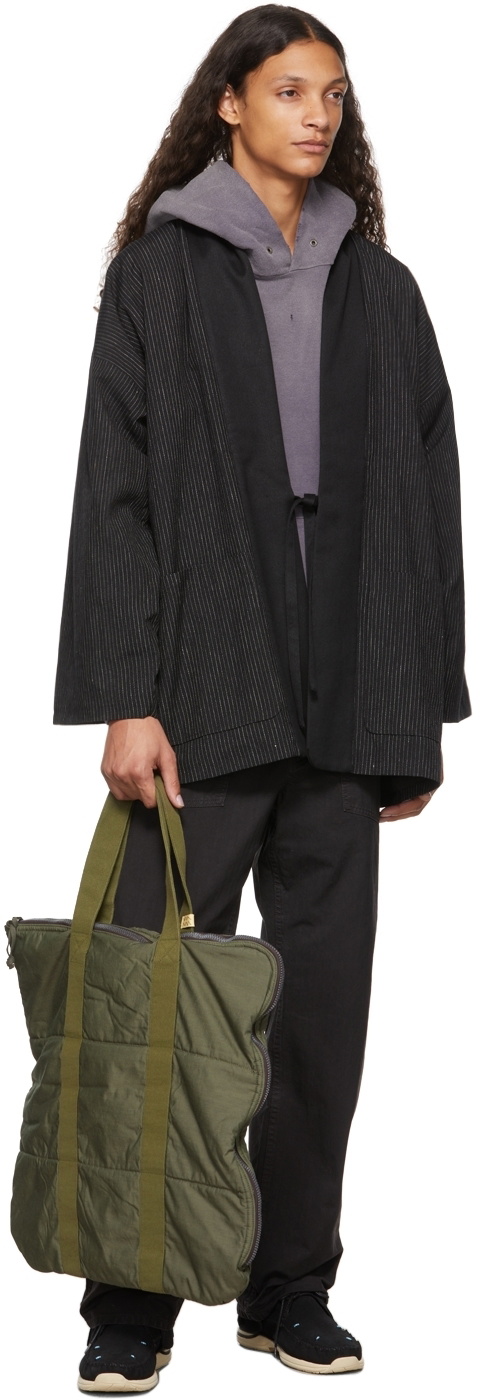 Visvim Black Kiyari Wrap Jacket Visvim