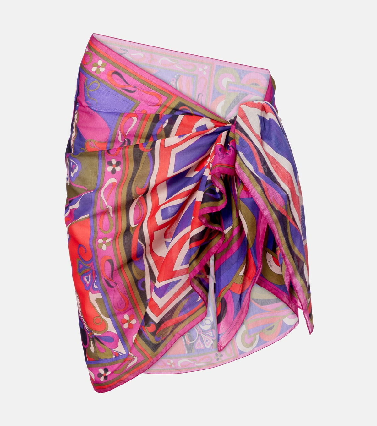 Pucci Orchidee cotton beach cover-up