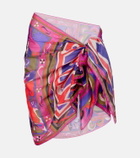 Pucci Orchidee cotton beach cover-up