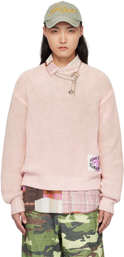 Photo: Acne Studios Pink Patch Sweater