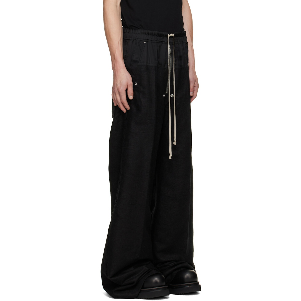 Rick Owens Black Tower Wide Bela Trousers