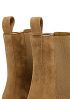 Legres Suede Chelsea Ankle Boots Taupe