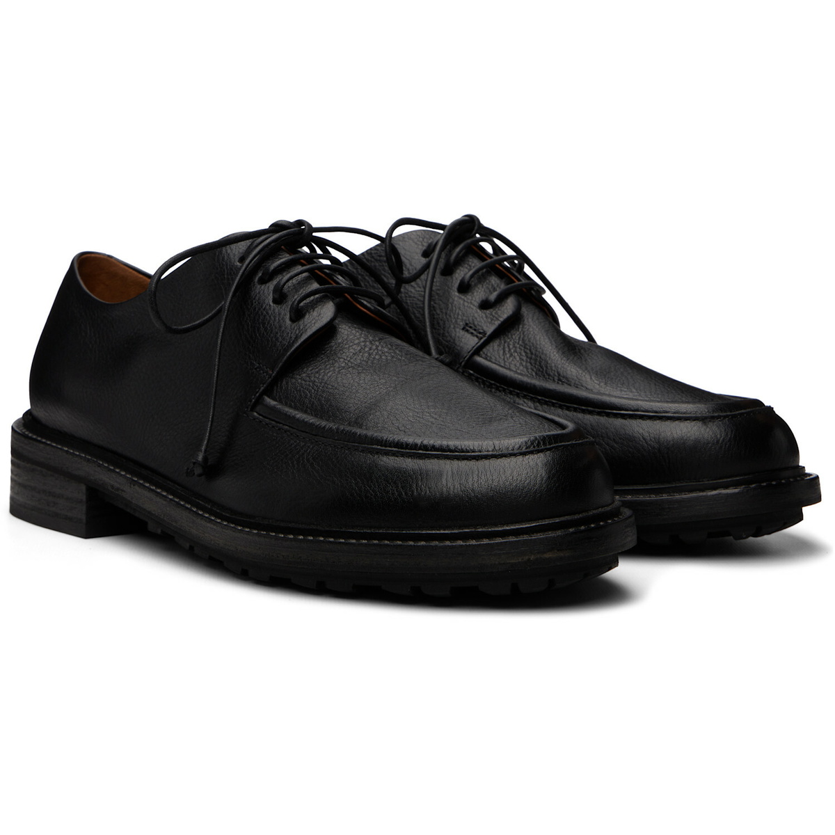 Marsèll Black Gruboot Black Leather Oxfords